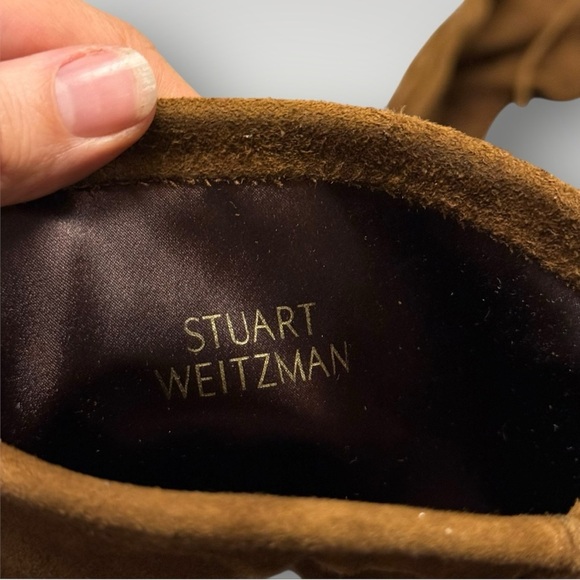 Stuart Weitzman Brown Suede Over The Knee Tie Tall Boot Size 8.5 - Picture 8 of 9